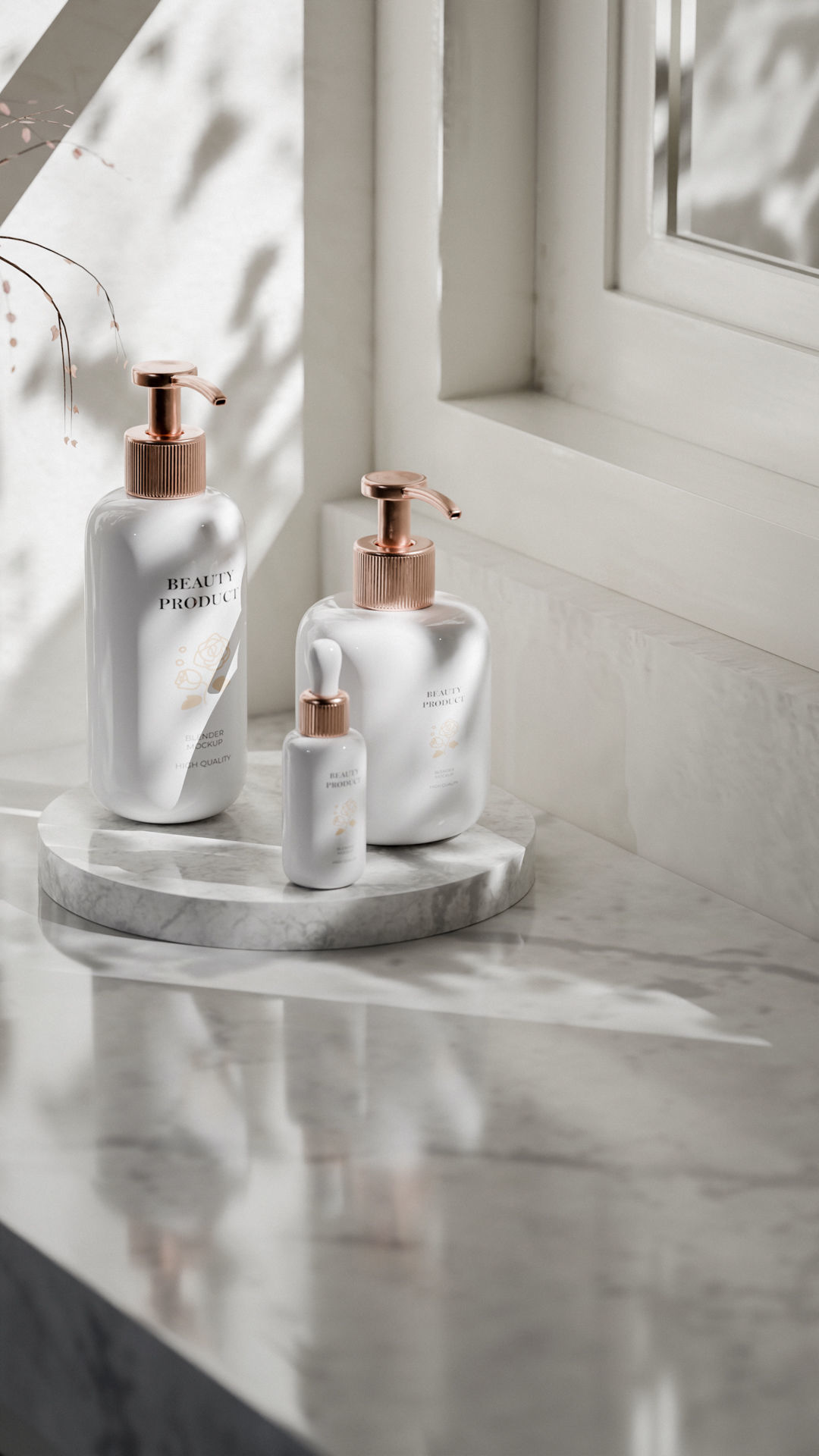 Luxury Beauty Product Mockup Low-poly 3D model_23