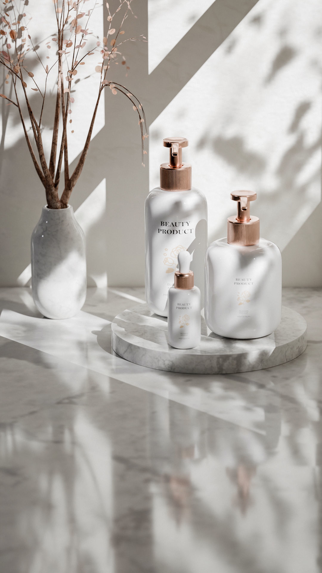 Luxury Beauty Product Mockup Low-poly 3D model_24