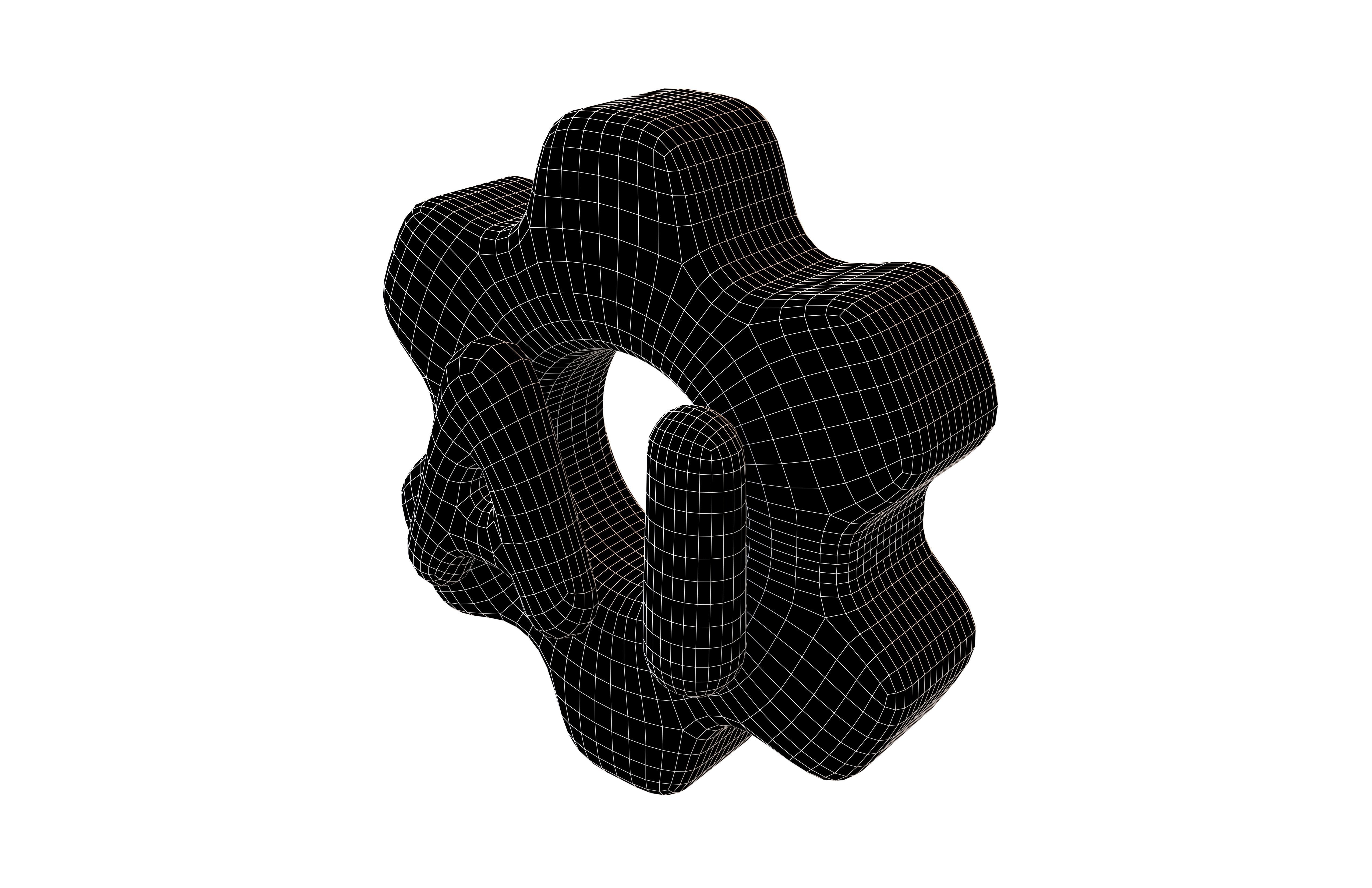 AI Setting Icon v1 001 Low-poly 3D model_6