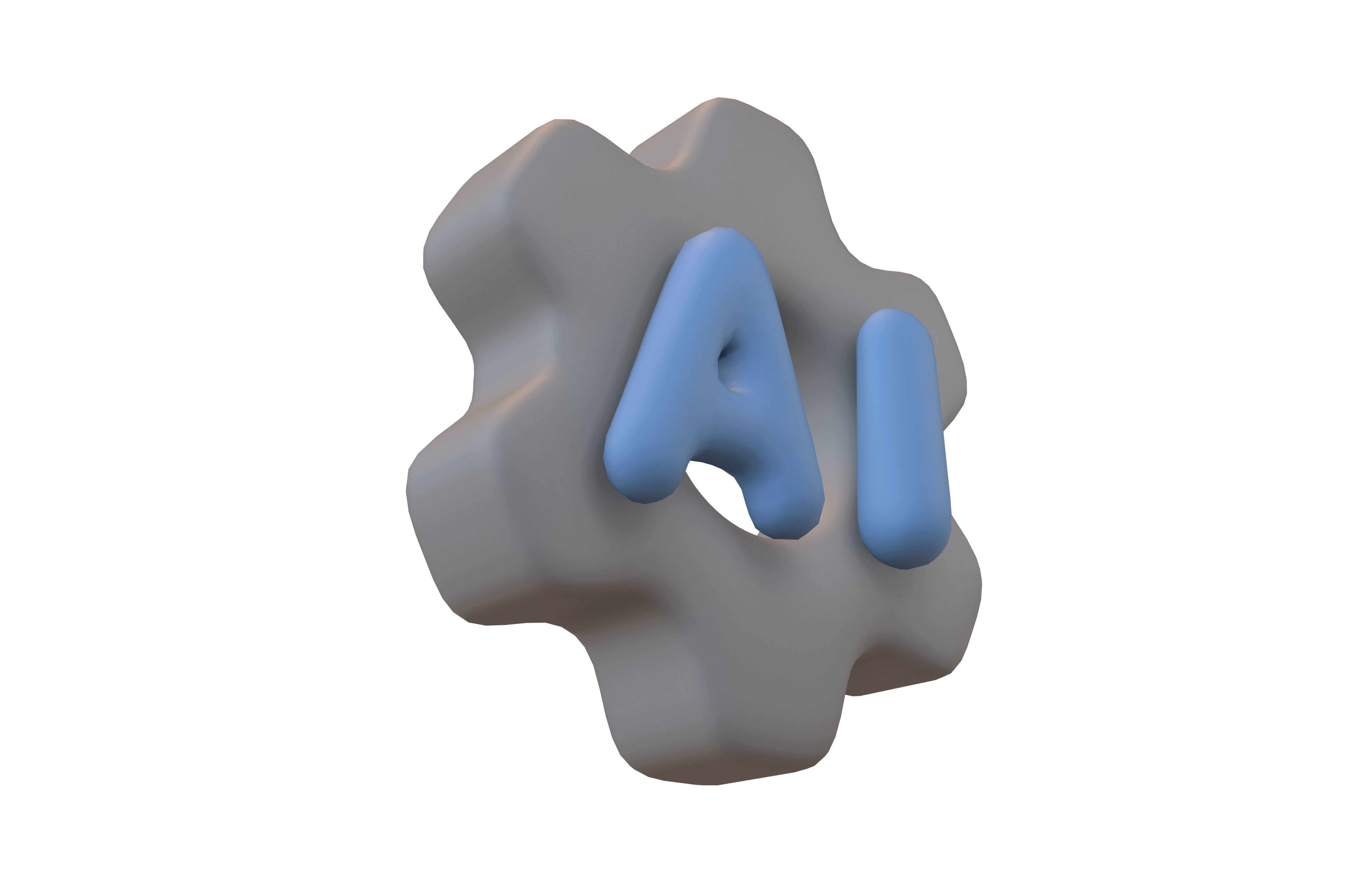 AI Setting Icon v1 001 Low-poly 3D model_3