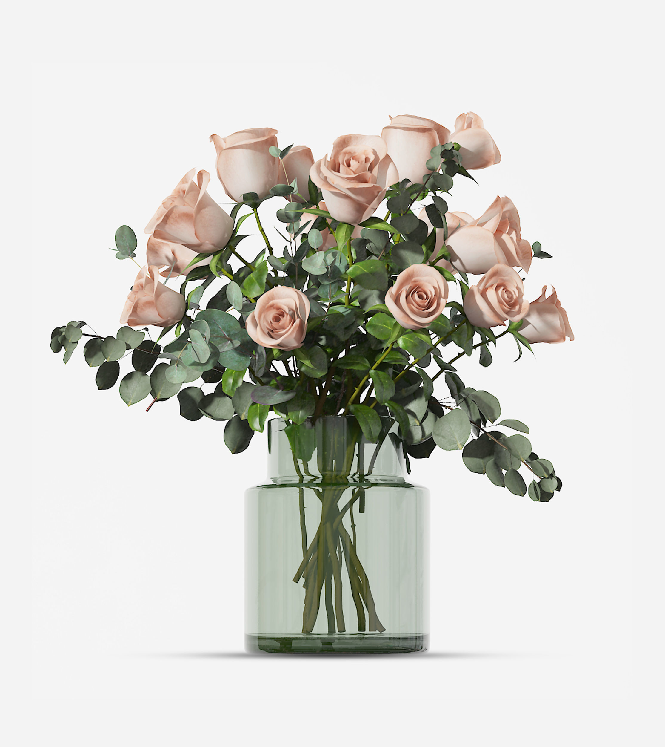 Flower vase Low-poly 3D model_4