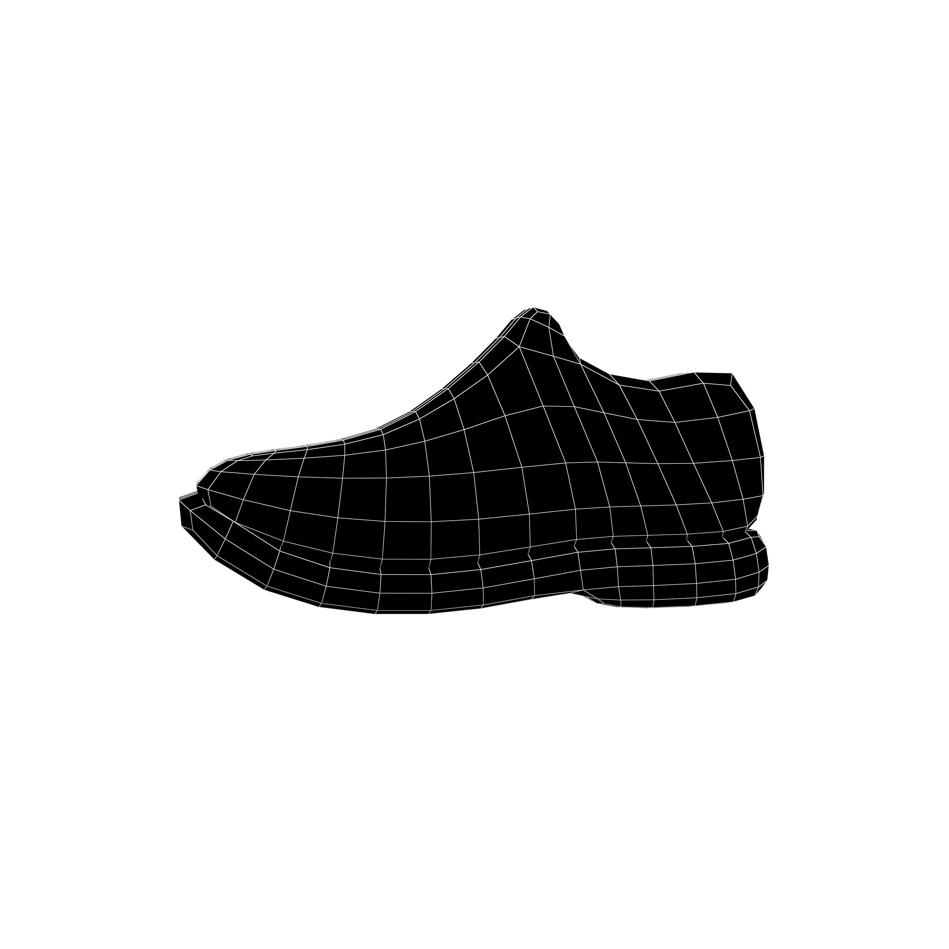 Shoe Symbol v1 001 Low-poly 3D model_4