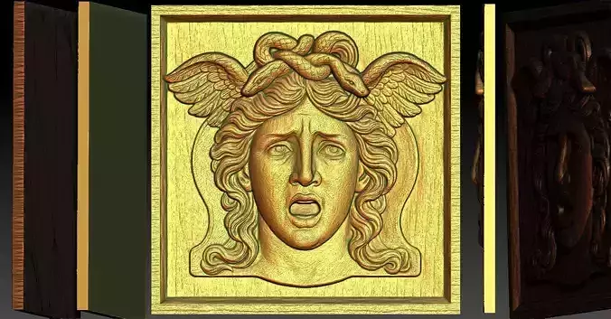 2 Medusa CNC Relief Model 3D print model