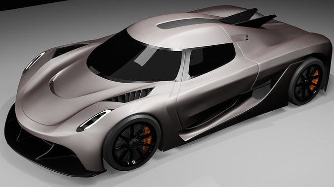 Koenigsegg Jesko Low-poly 3D model