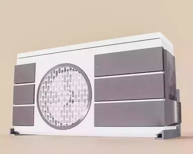 Exterior AC Unit Type C Low-poly 3D model