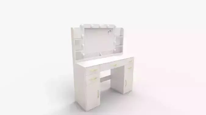 Makeup Vanity Desk With Mirror and Lights Models Settings