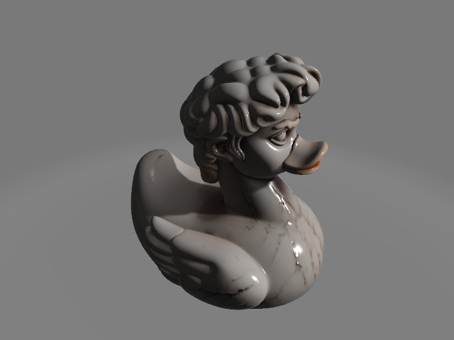 Rubber Duck David Renaissance Twist 3D print model_4