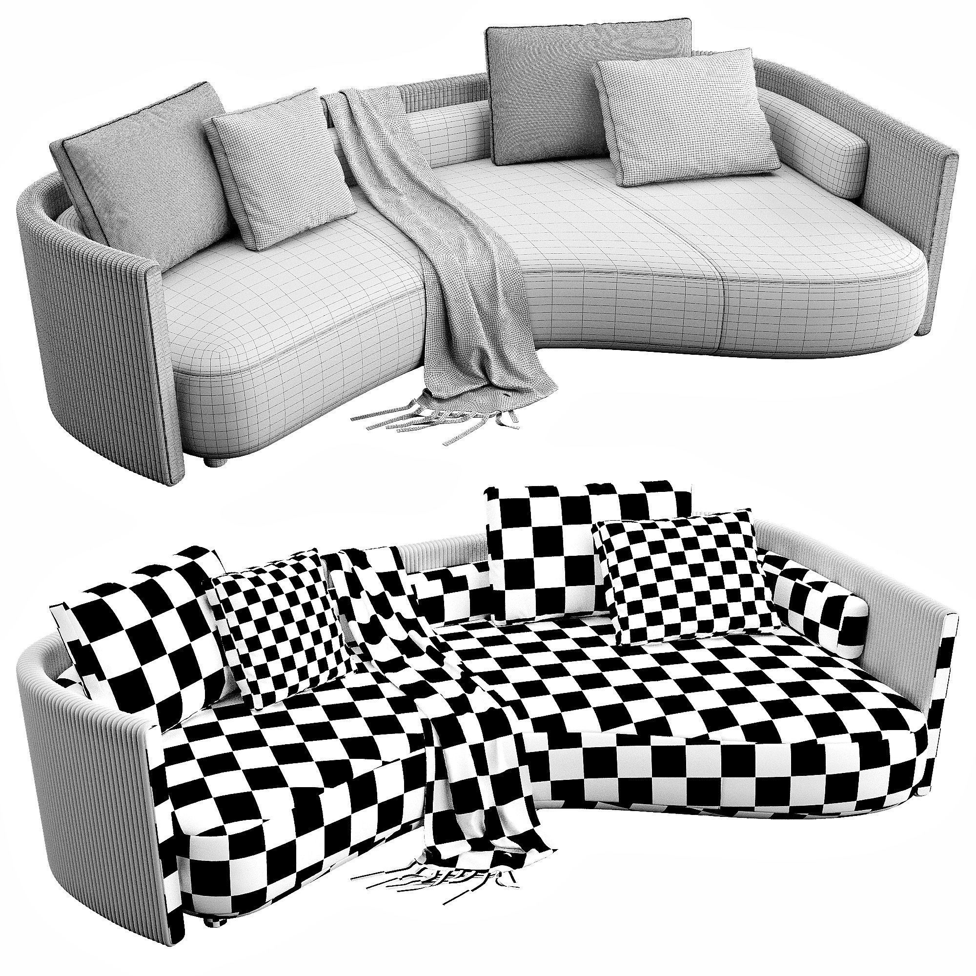 Bezier Cord Outdoor 3D model_4