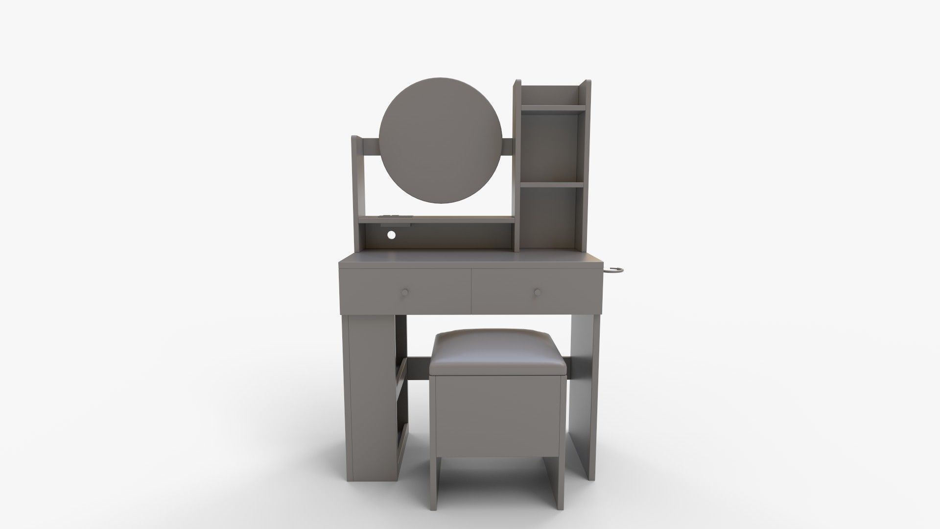 YITAHOME Vanity Desk 3D model_10