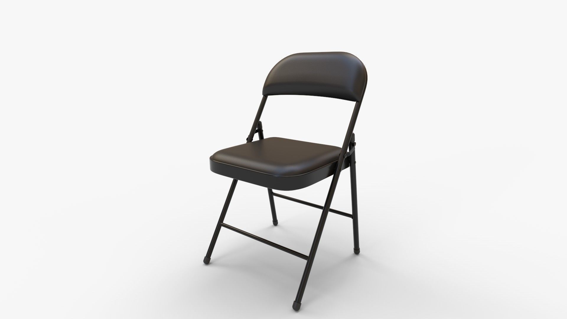 Padded Folding Chair 3D model_6