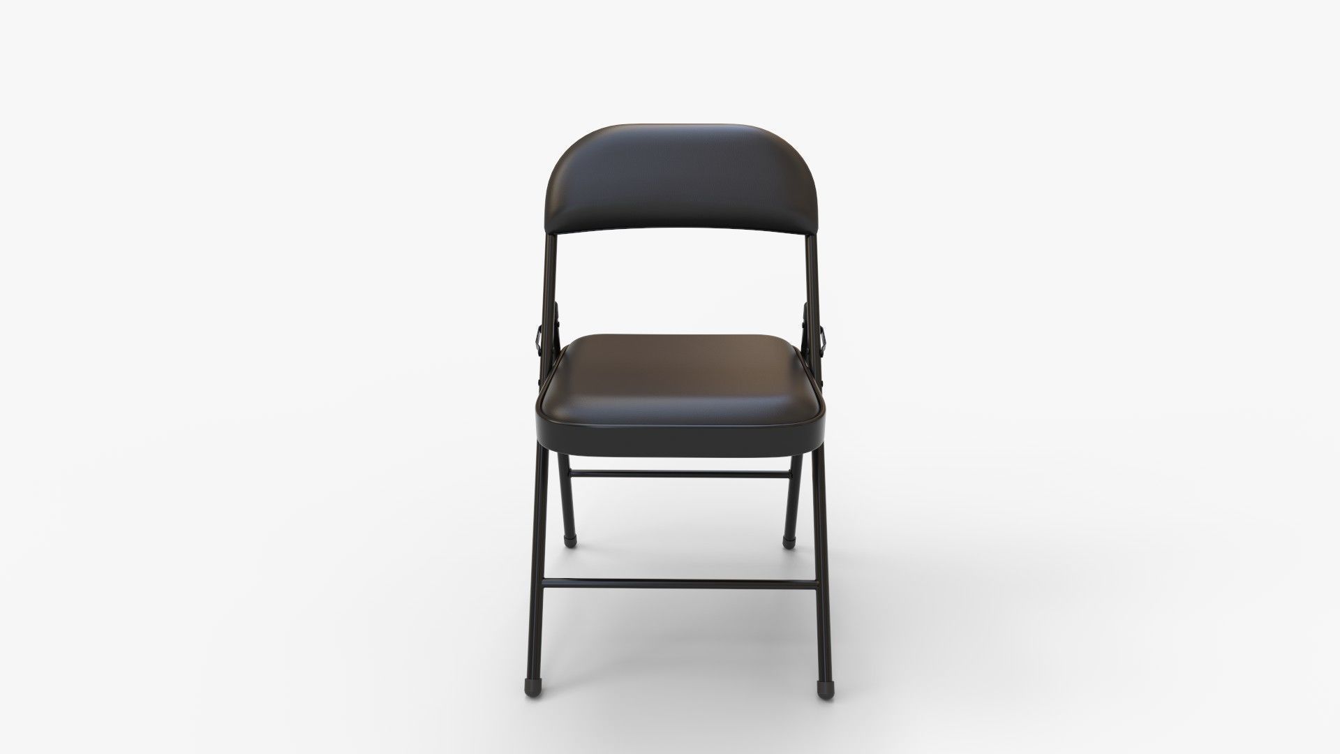 Padded Folding Chair 3D model_9