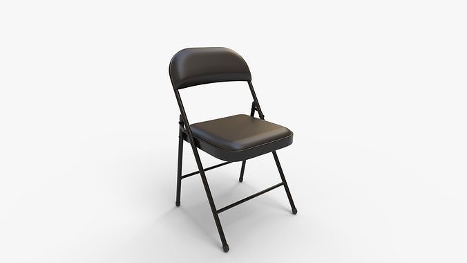 Padded Folding Chair 3D model