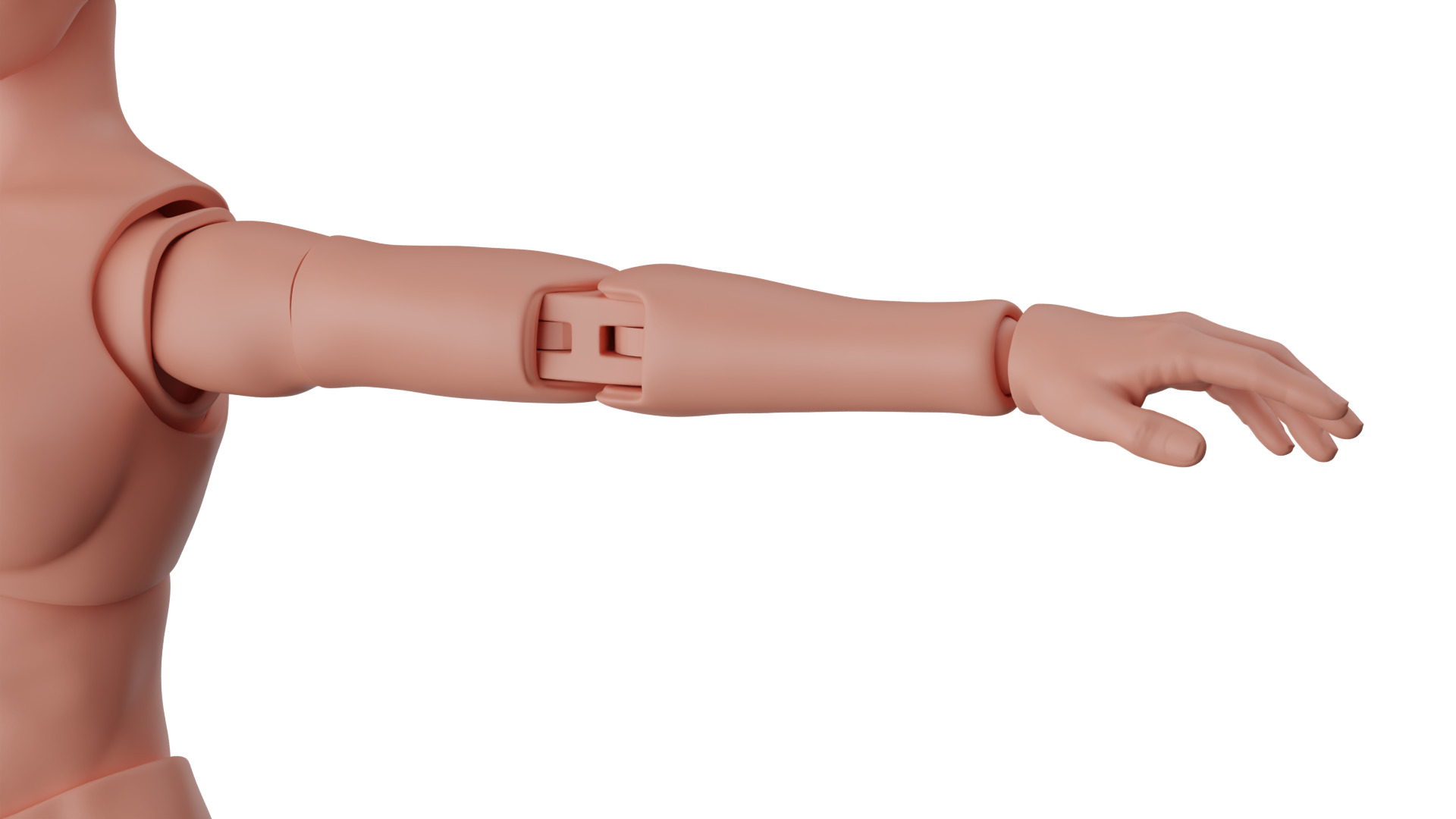 Articulated figure 3D print model_3