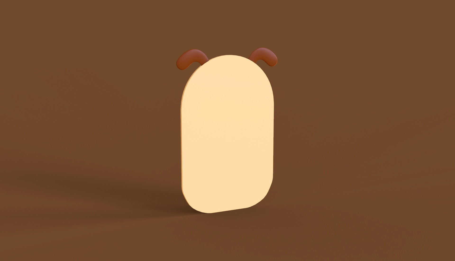 Cartoon Dog Frame Low-poly 3D model_2