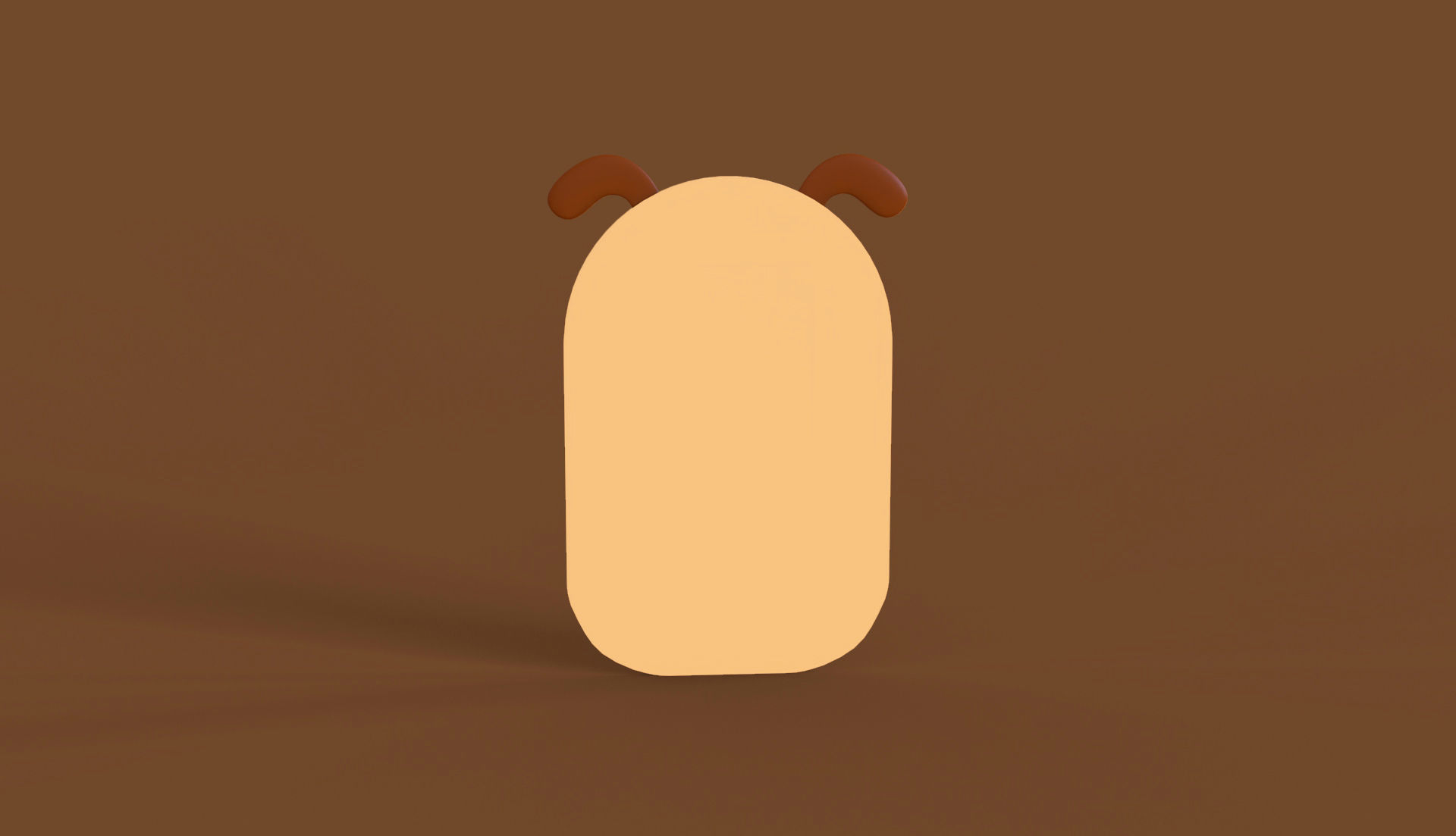 Cartoon Dog Frame Low-poly 3D model_3