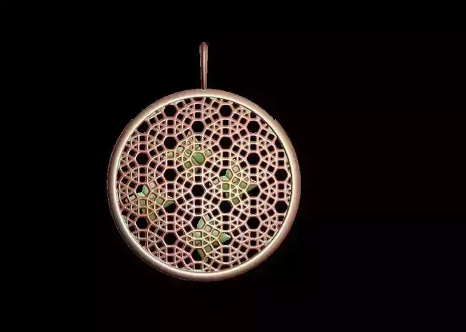 Lace Charm inside pendant 3D print model