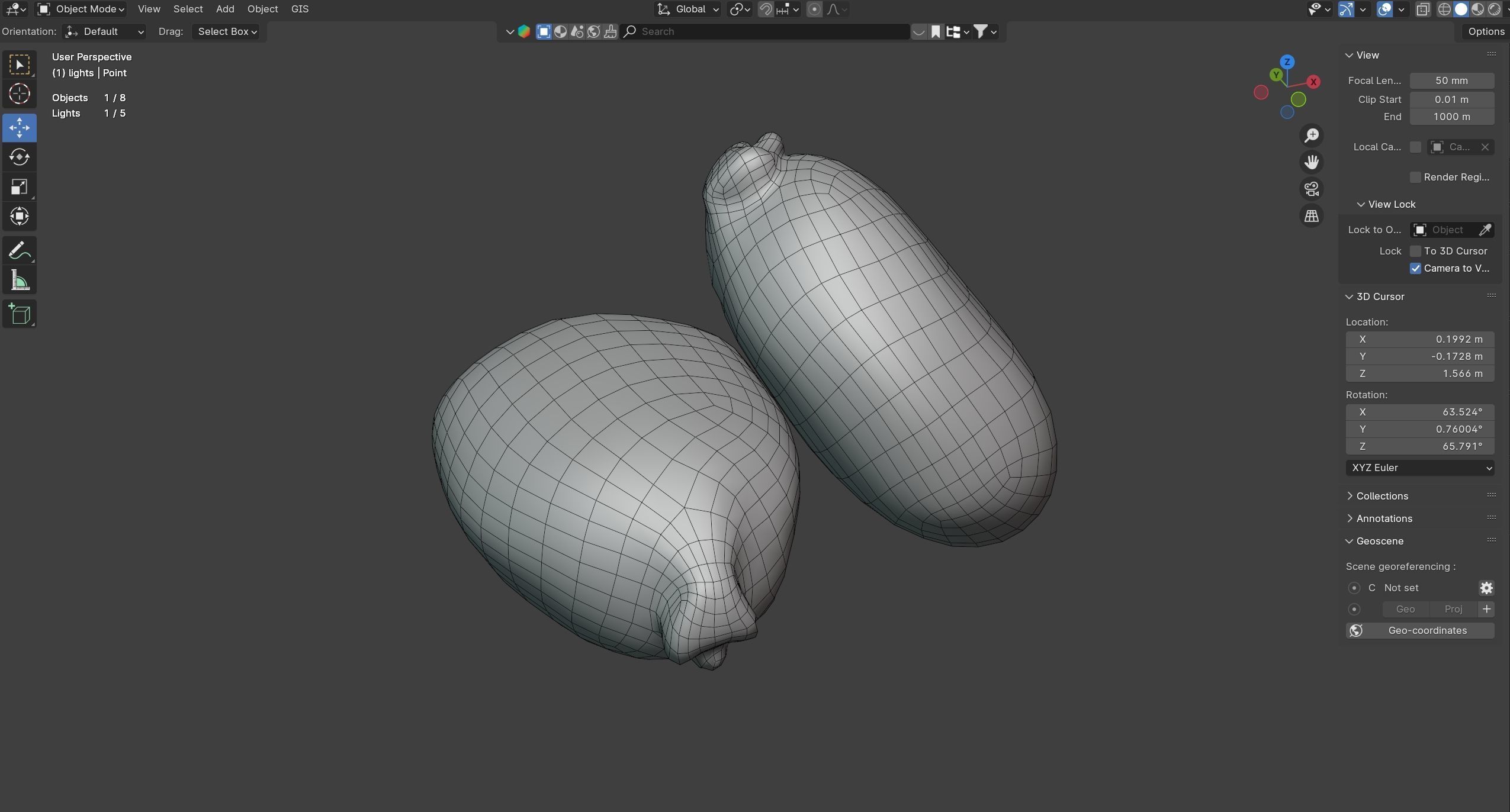 caster seed   Low-poly 3D model_7