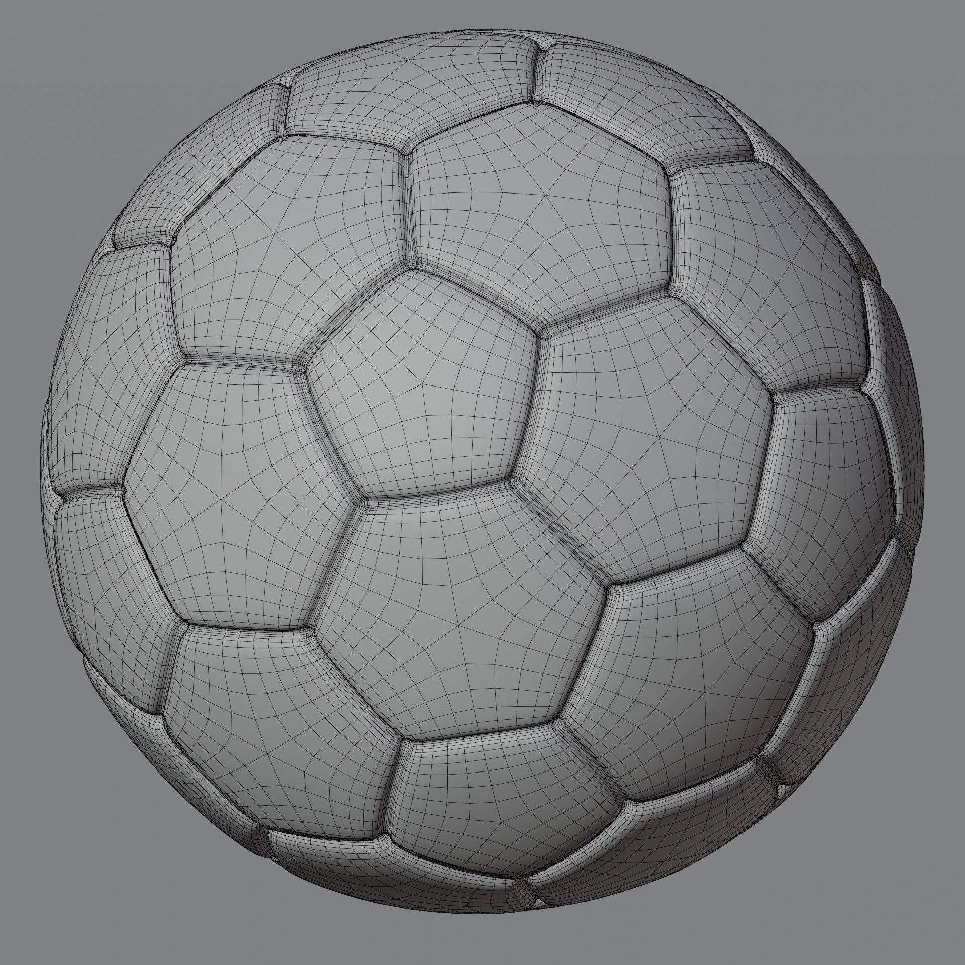 Realistic High Poly Soccer Ball 3D Model with PBR Textures Free 3D model_10