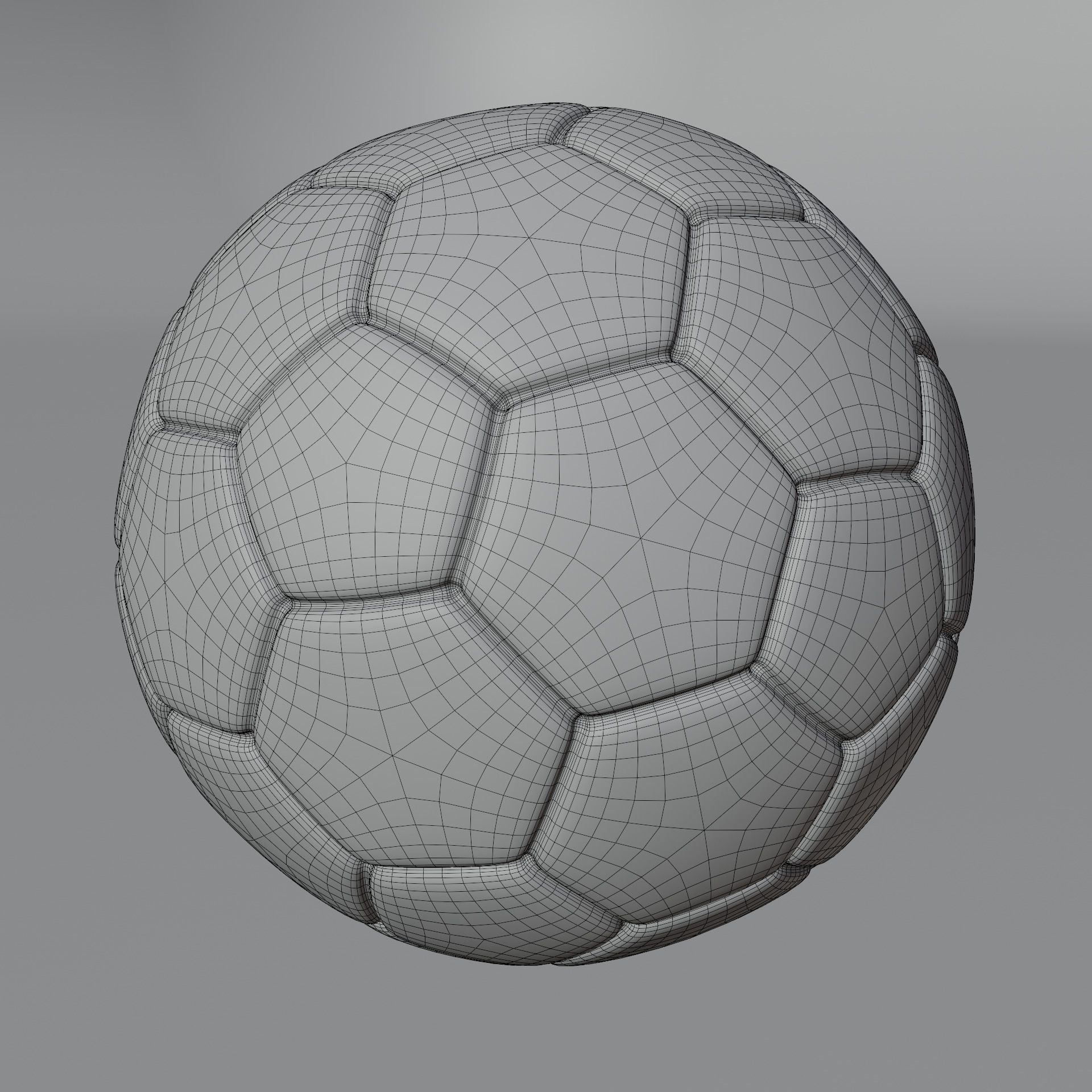 Realistic High Poly Soccer Ball 3D Model with PBR Textures Free 3D model_1
