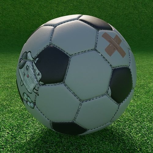Realistic High Poly Soccer Ball 3D Model with PBR Textures Free 3D model