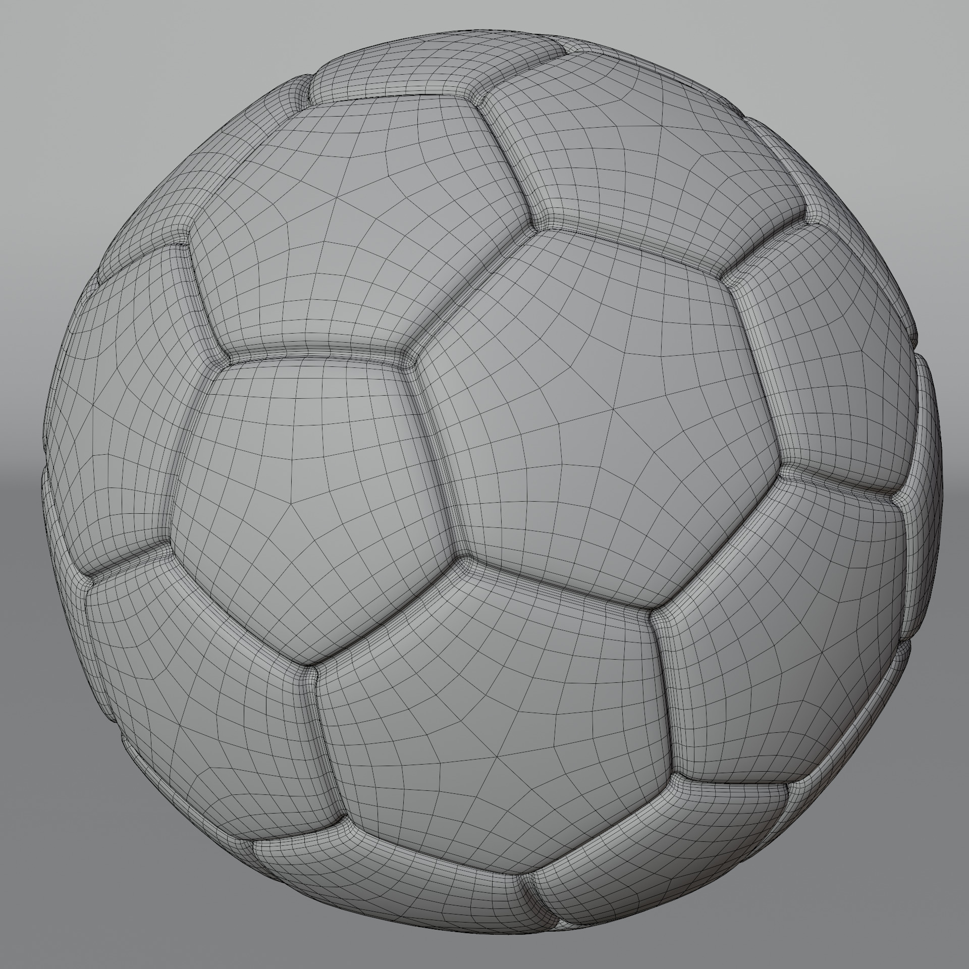 Realistic High Poly Soccer Ball 3D Model with PBR Textures Free 3D model_3