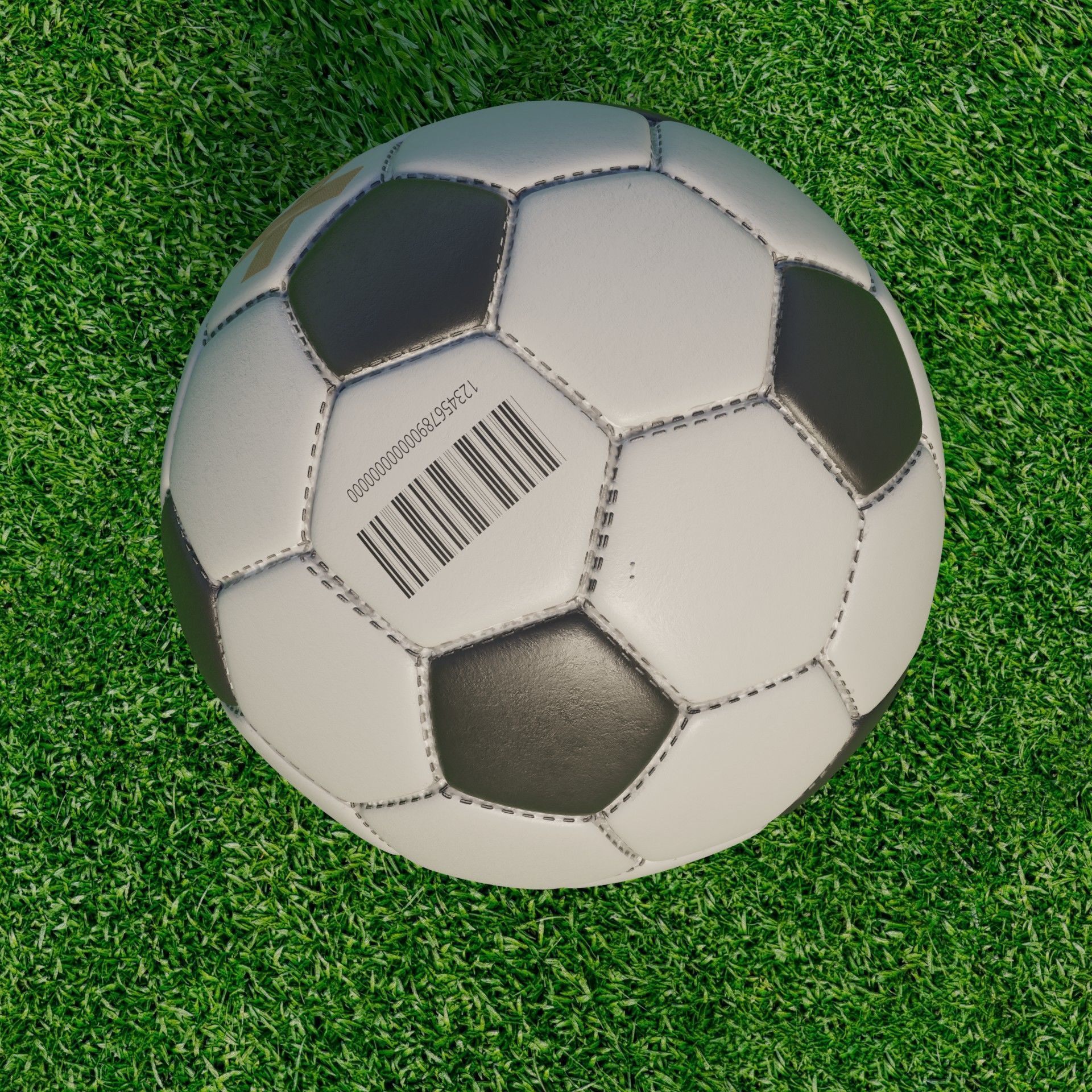 Realistic High Poly Soccer Ball 3D Model with PBR Textures Free 3D model_4