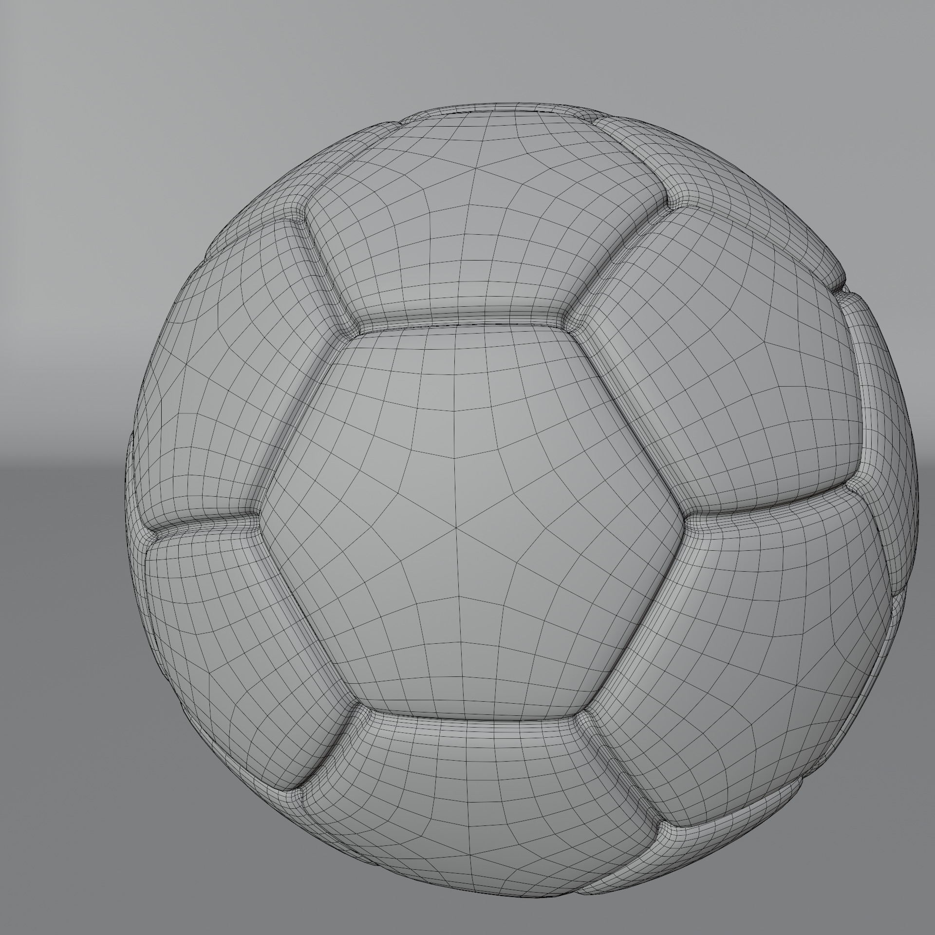 Realistic High Poly Soccer Ball 3D Model with PBR Textures Free 3D model_7