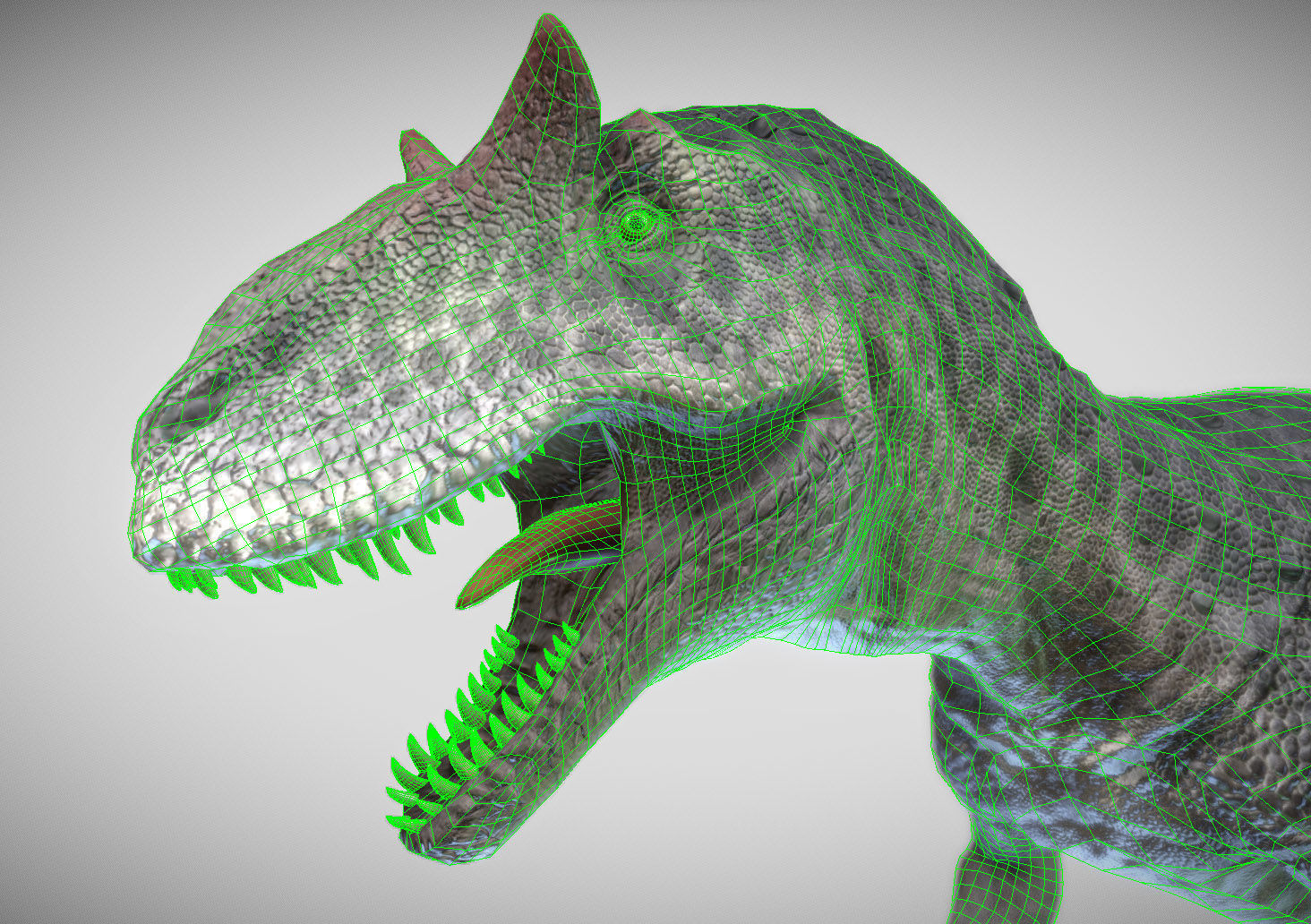 Allosaurus King of the Jurassic Low-poly 3D model_2