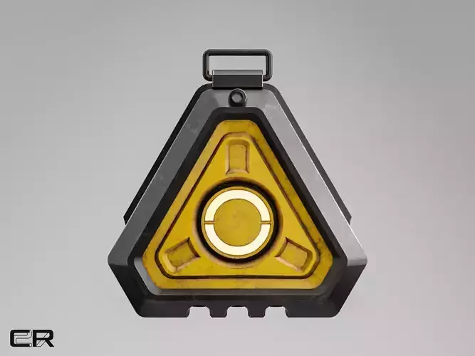 Sci-Fi Power Core Low-poly 3D model