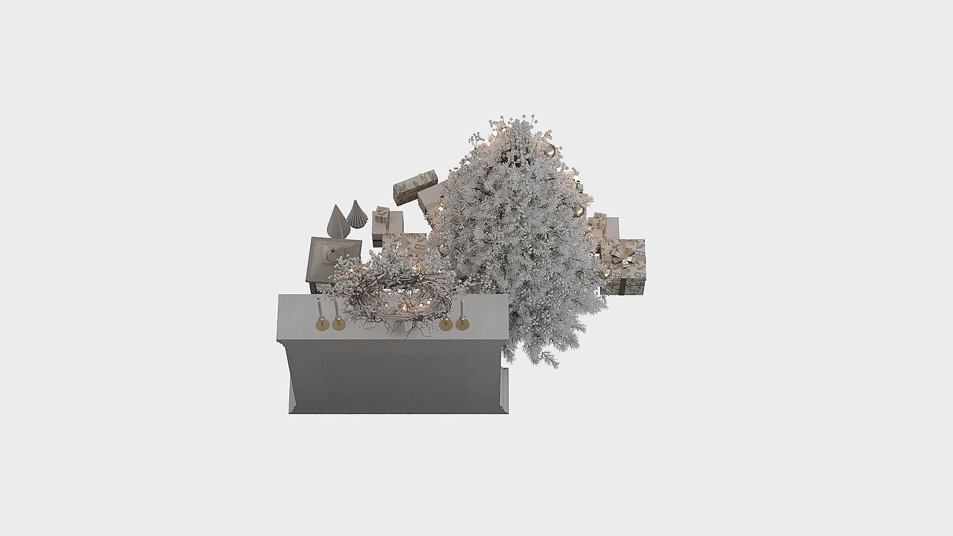 Christmas Decor 10 Low-poly 3D model_4