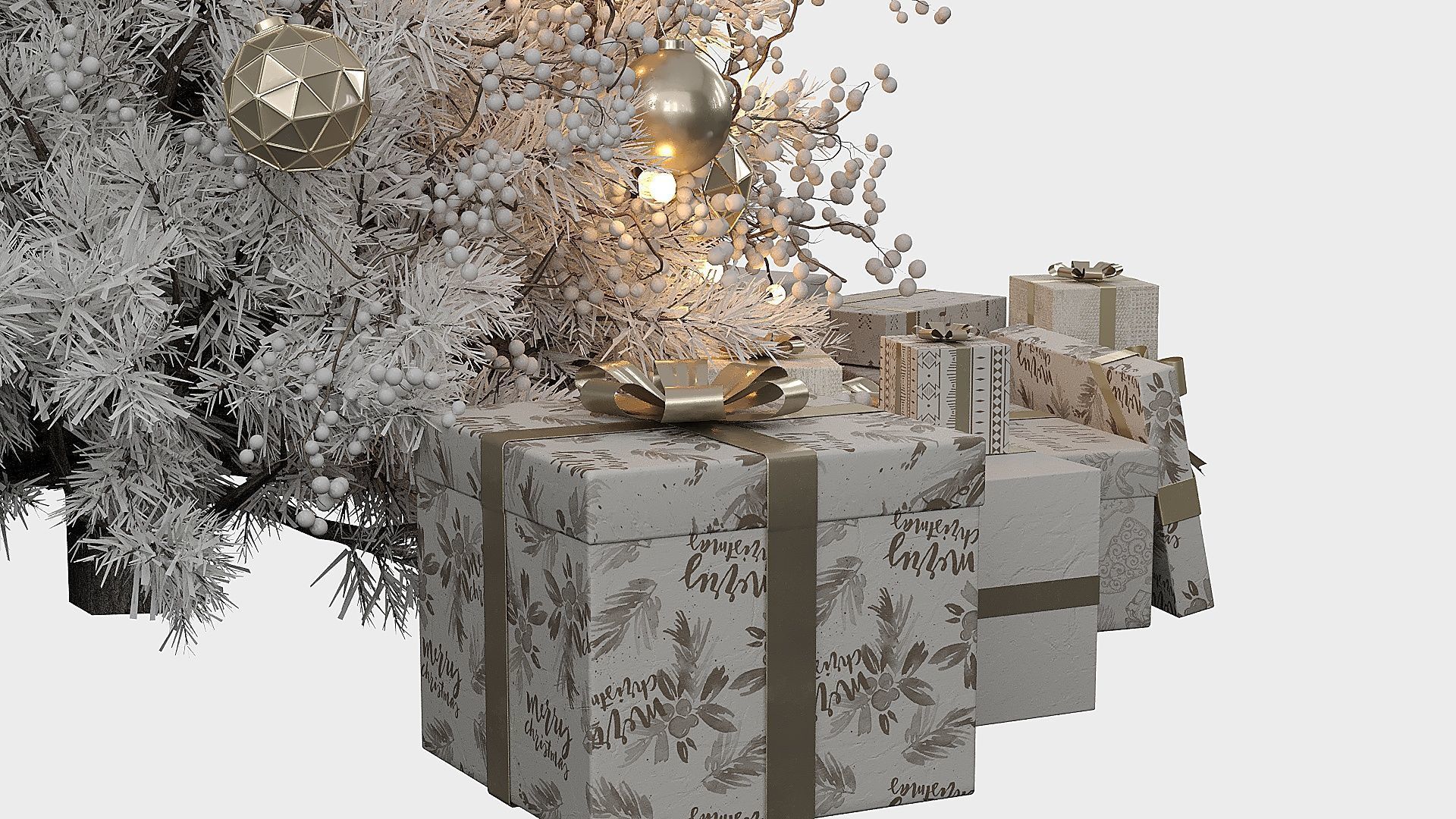 Christmas Decor 10 Low-poly 3D model_7