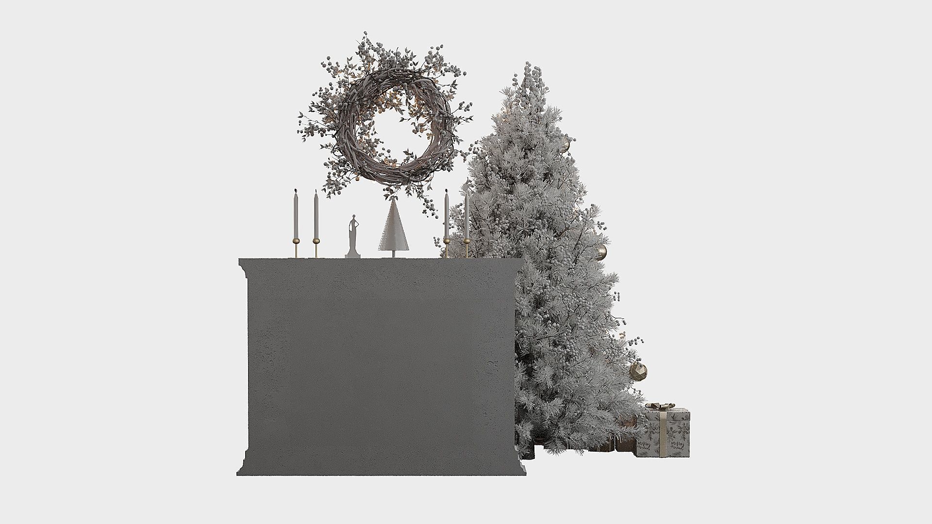 Christmas Decor 10 Low-poly 3D model_1