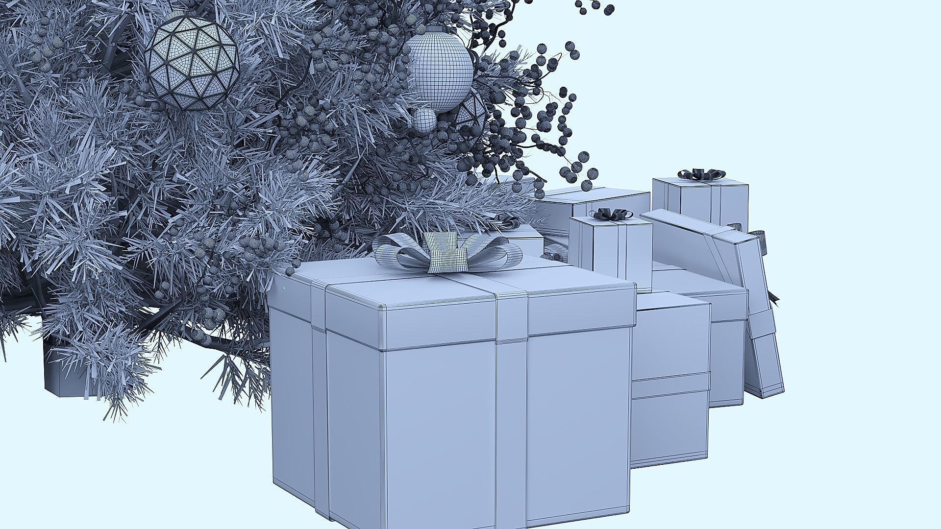 Christmas Decor 10 Low-poly 3D model_10