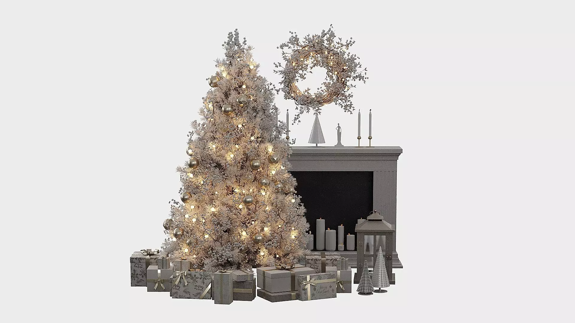 Christmas Decor 10 Low-poly 3D model_0