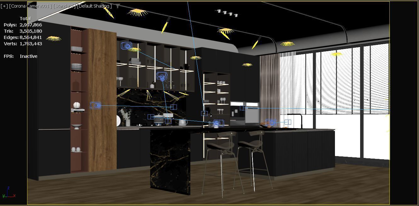 Modern Kitchen 3D model_15