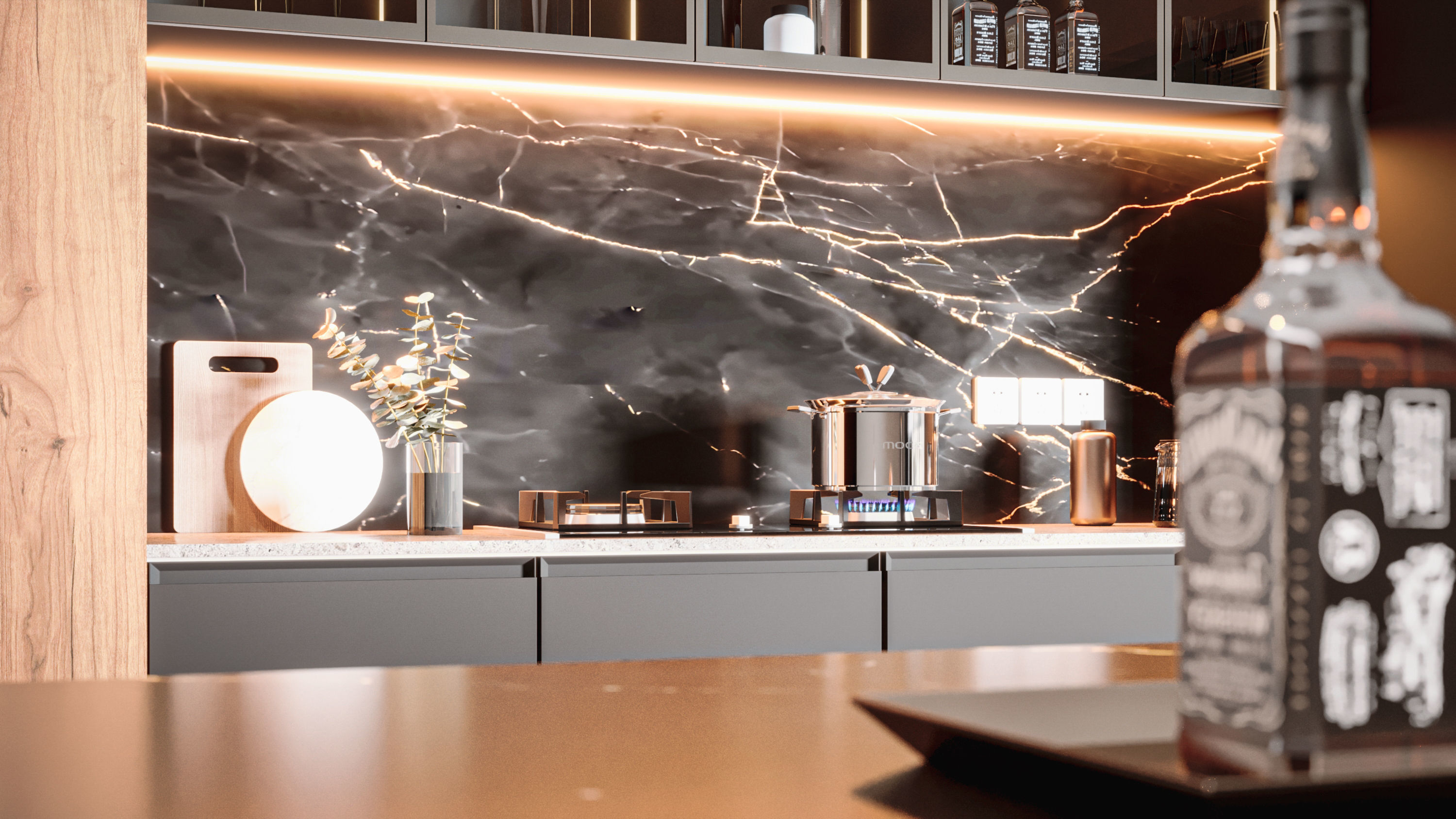 Modern Kitchen 3D model_5