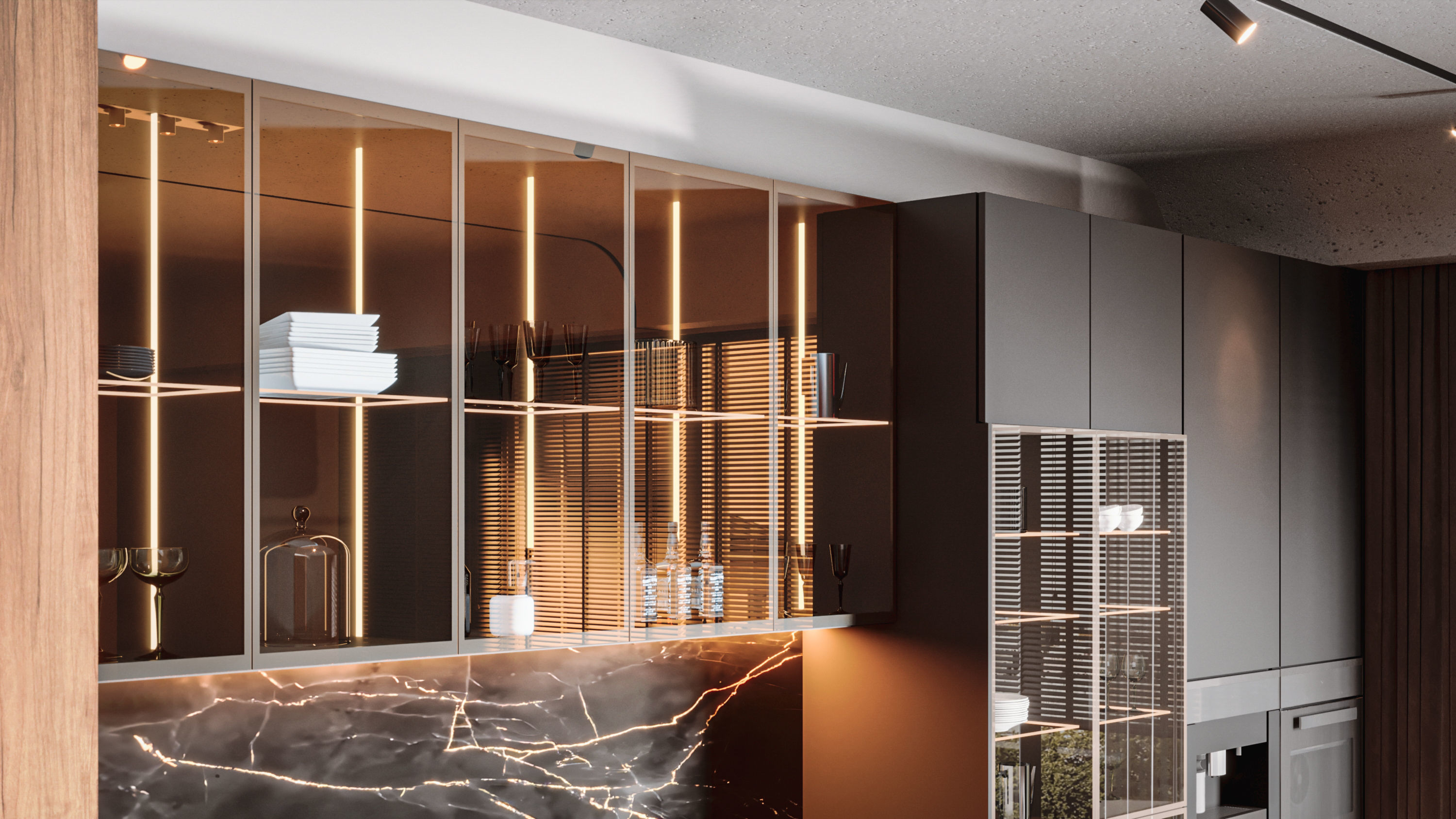 Modern Kitchen 3D model_2