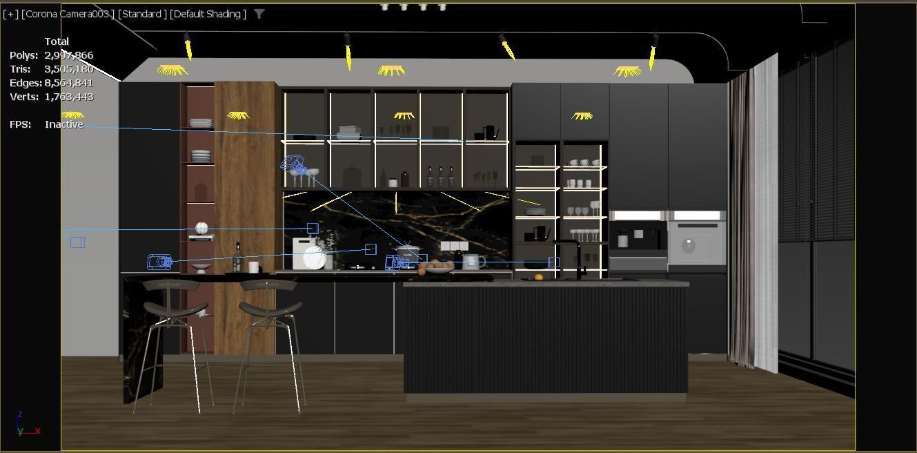 Modern Kitchen 3D model_16