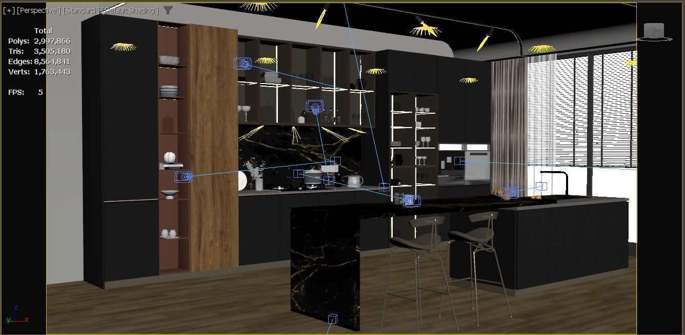 Modern Kitchen 3D model_13