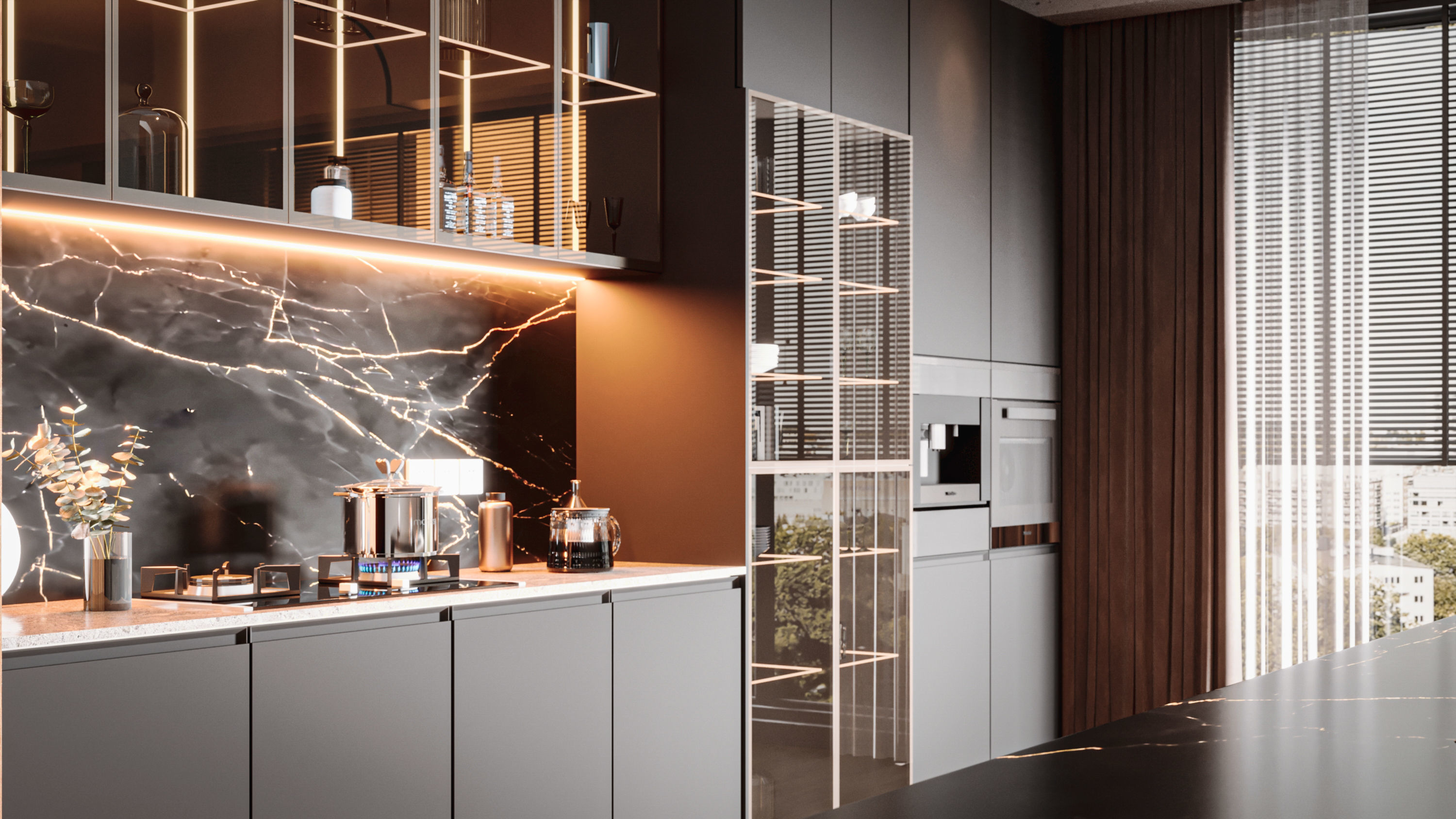 Modern Kitchen 3D model_3