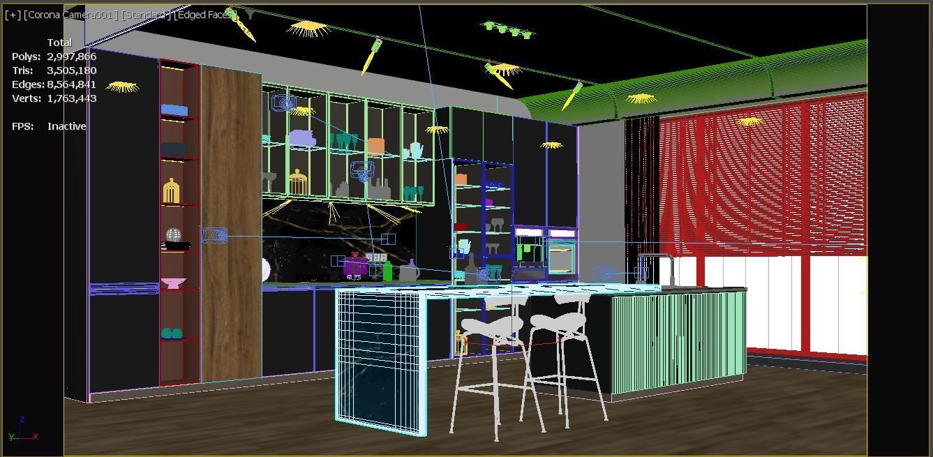 Modern Kitchen 3D model_11