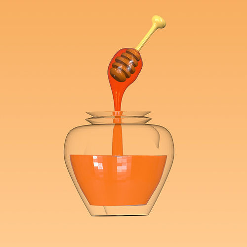 Honey jel 3D model