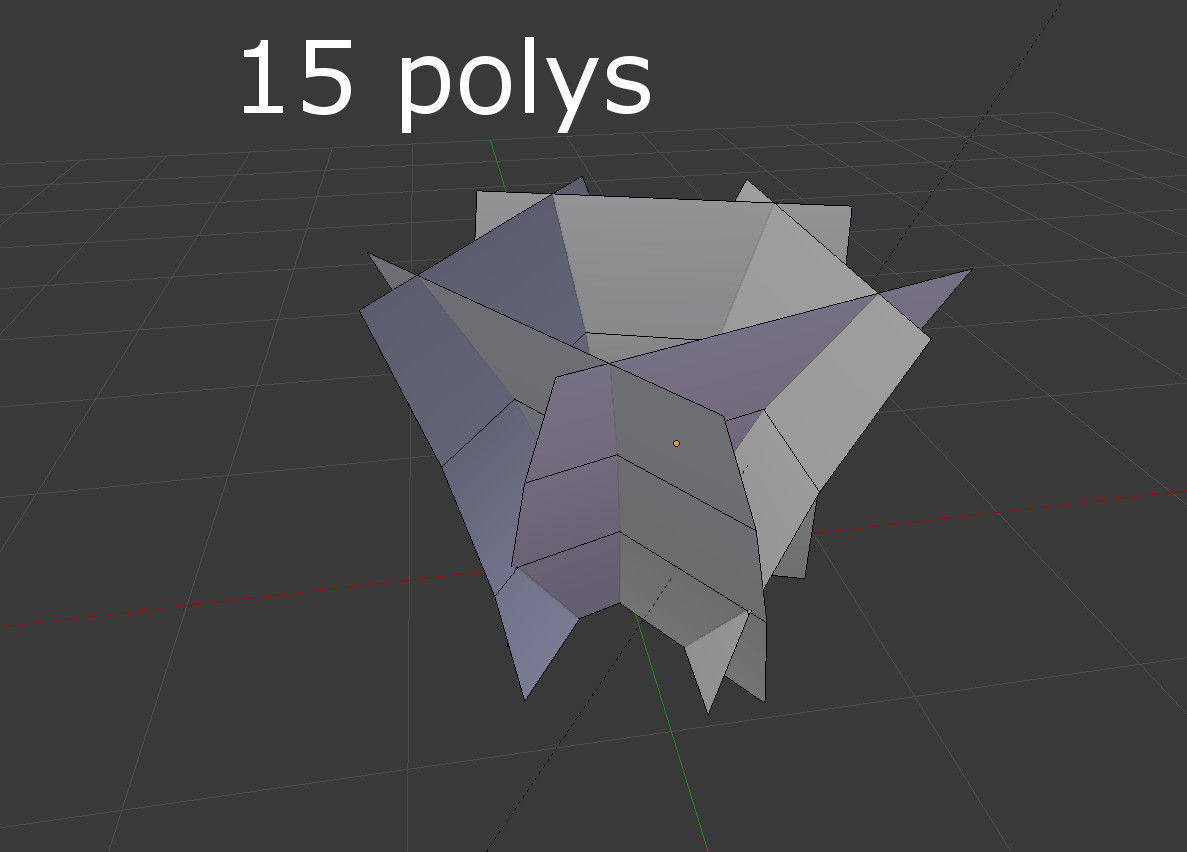 tall grass Low-poly 3D model_4