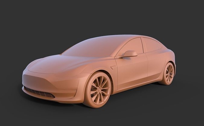 Tesla Model 3 2019 3D print model