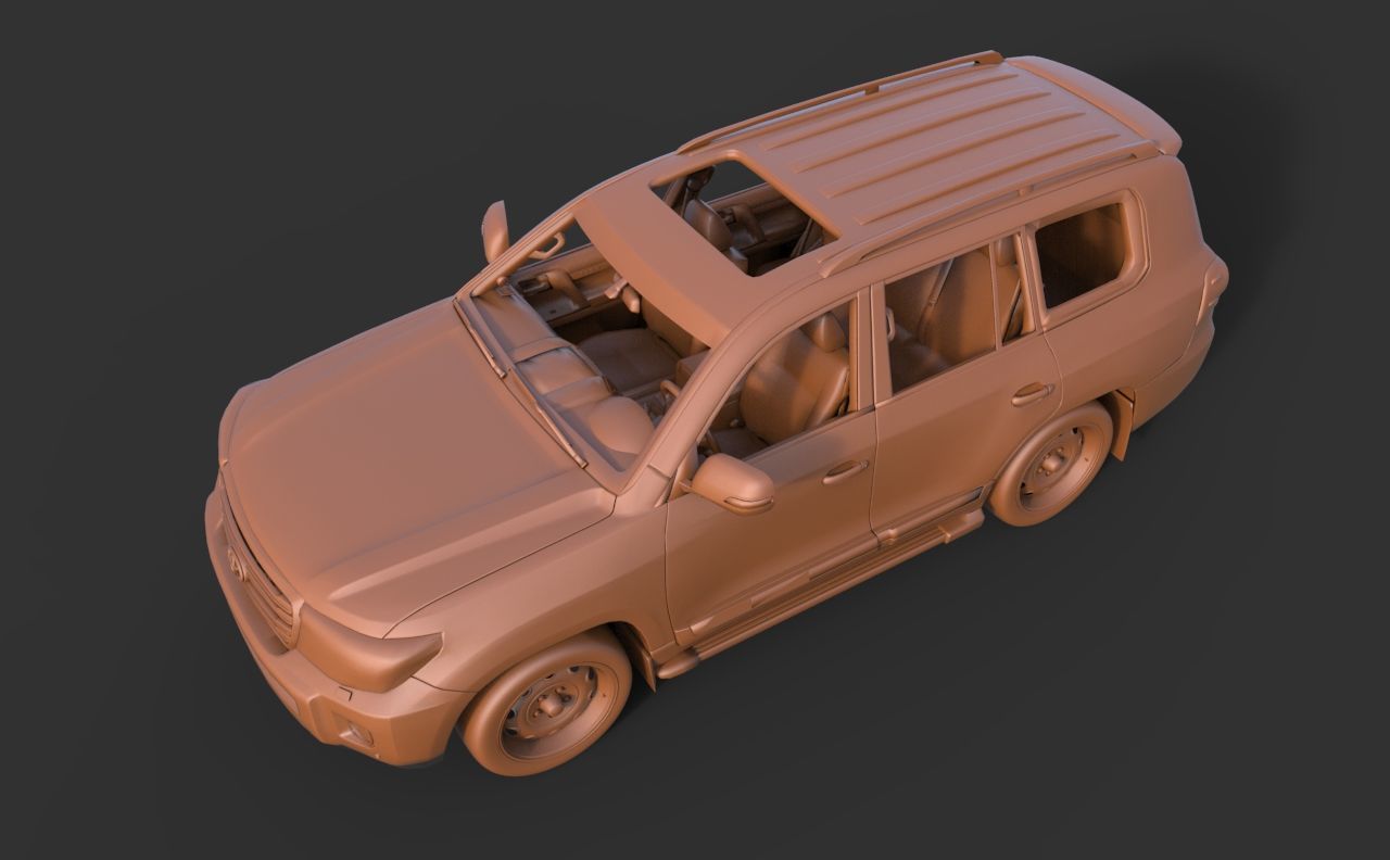 Toyota Land Cruiser 200 3D print model_6