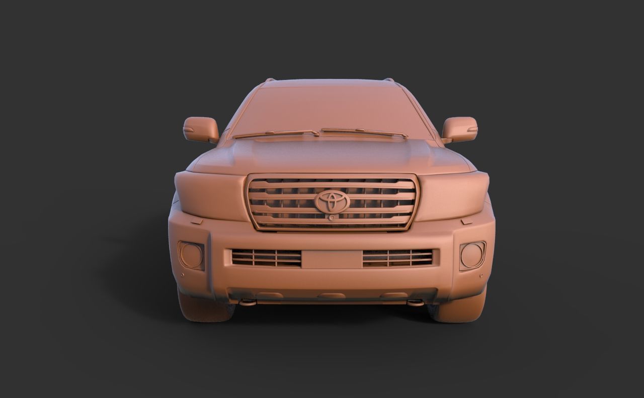 Toyota Land Cruiser 200 3D print model_1