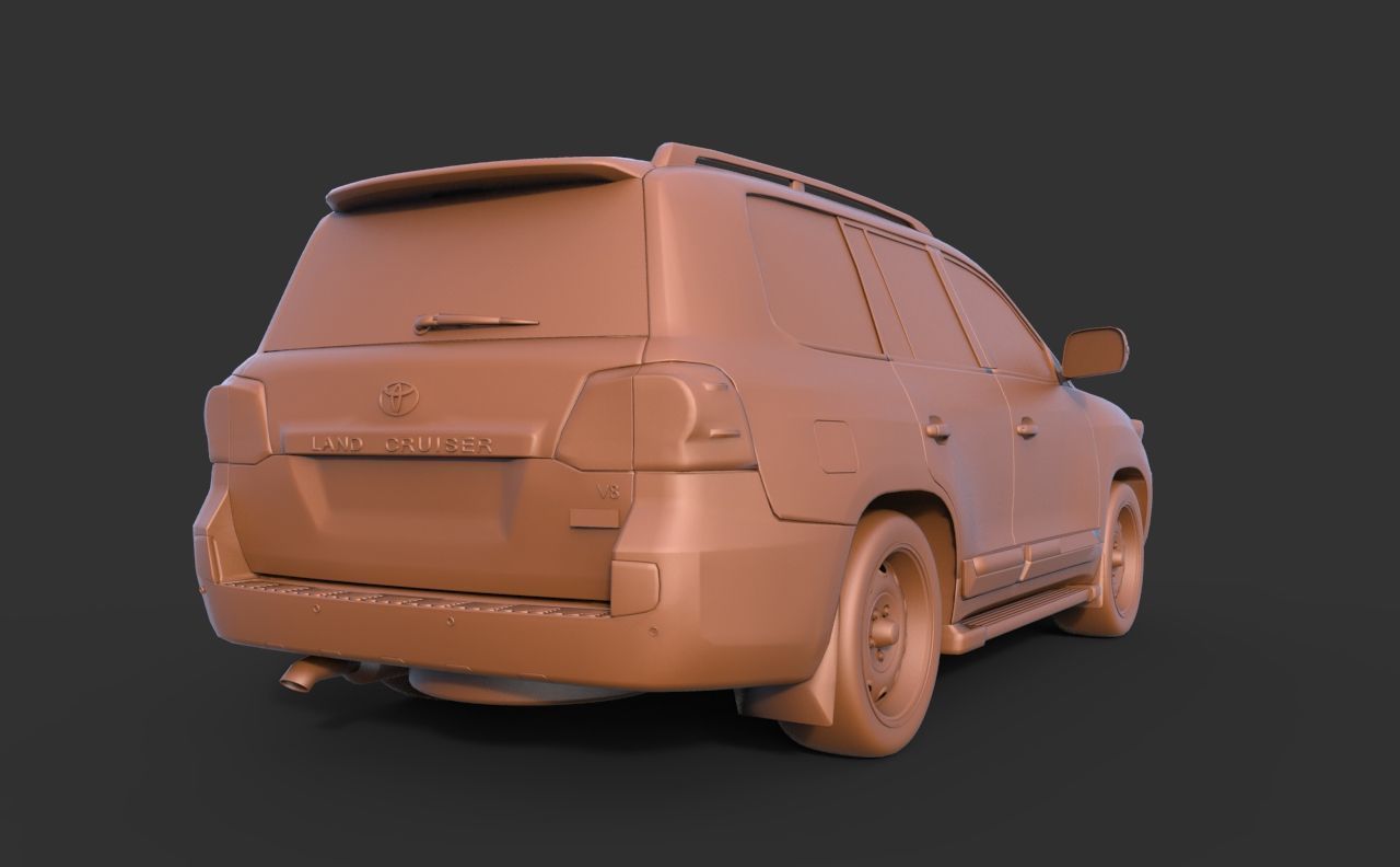 Toyota Land Cruiser 200 3D print model_4