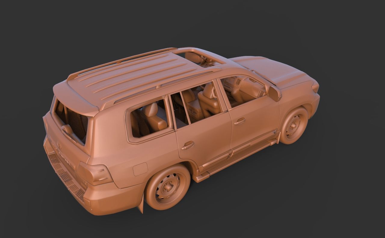 Toyota Land Cruiser 200 3D print model_5