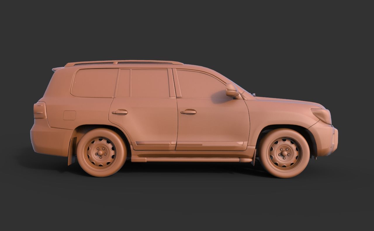 Toyota Land Cruiser 200 3D print model_3