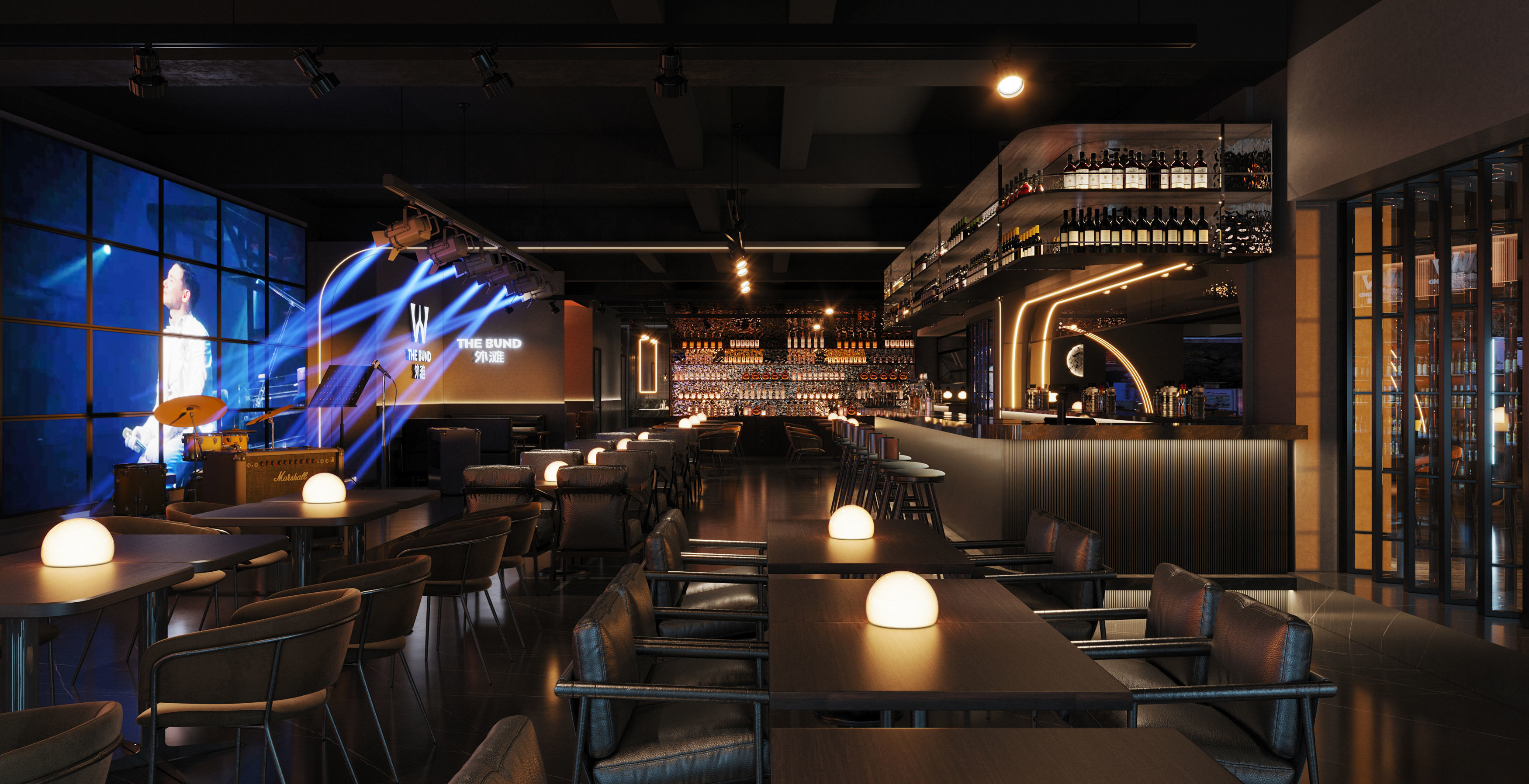 night club  interior    3D model_1